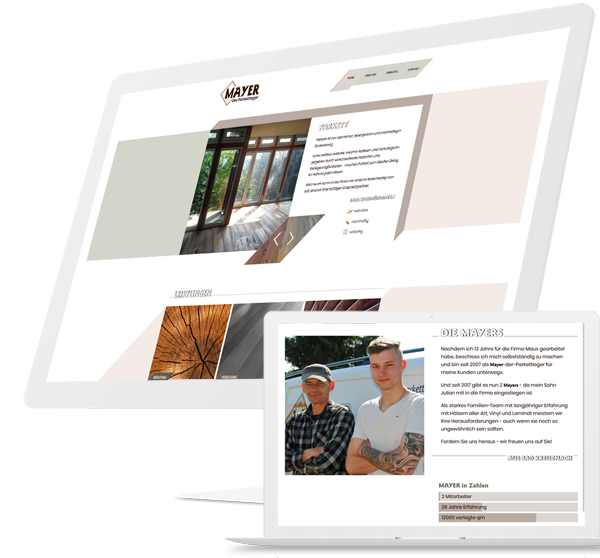 Relaunch der Website von Mayer der Parkettleger