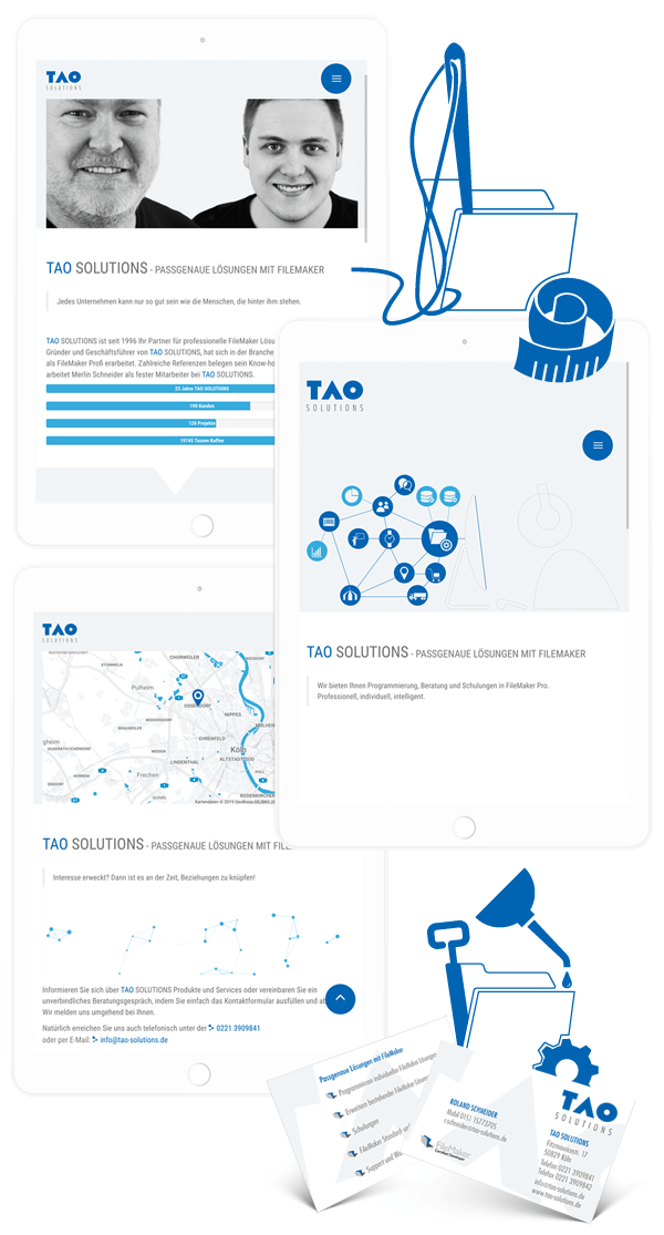 Websiteerstellung und CI für TAO-Solutions